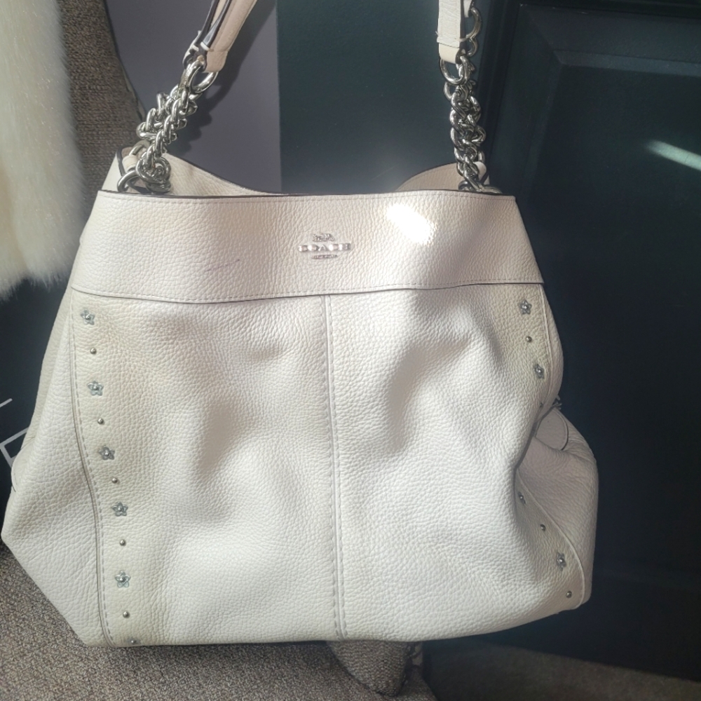 Coach Purse. Gently used. More cream than in pic